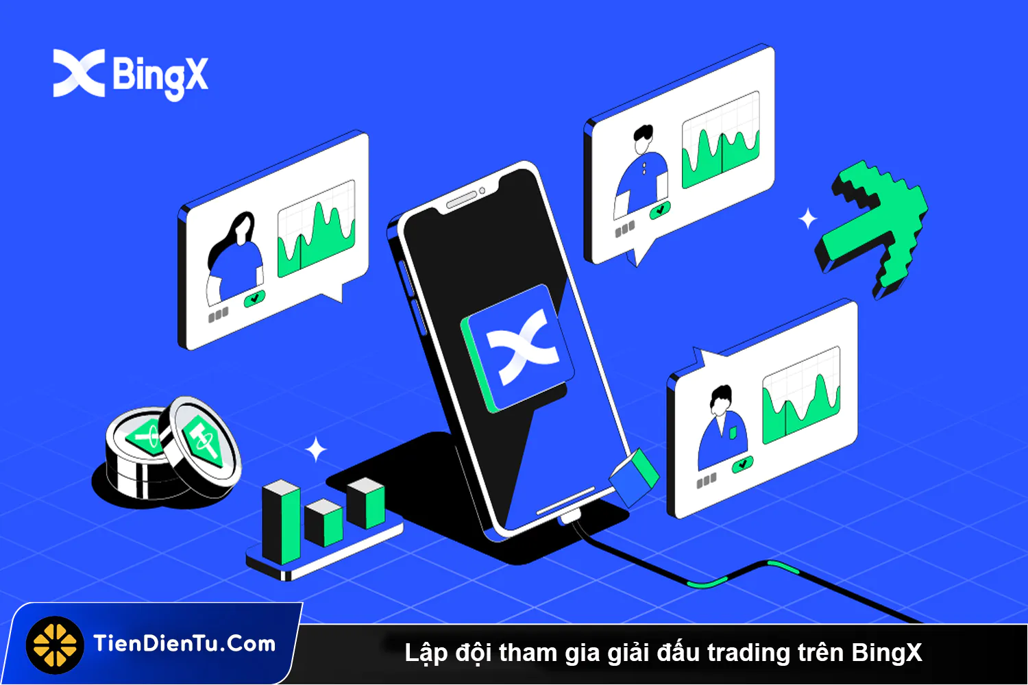 Lap doi tham gia giai dau trading tren BingX