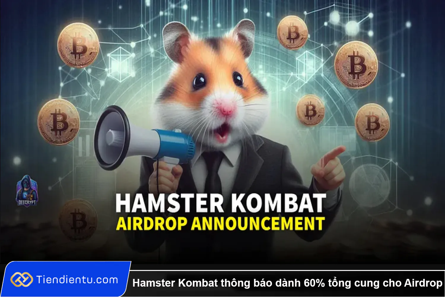 Hamster Kombat thong bao danh 60 tong cung cho Airdrop