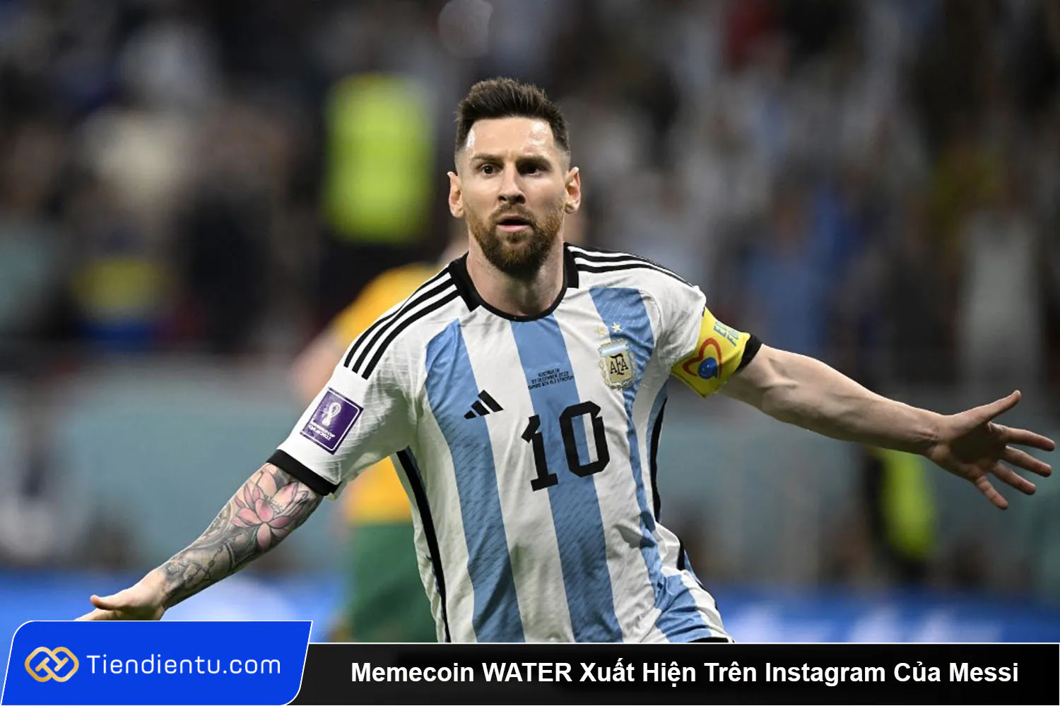 Memecoin Solana WATER Xuat Hien Tren Instagram Cua Messi