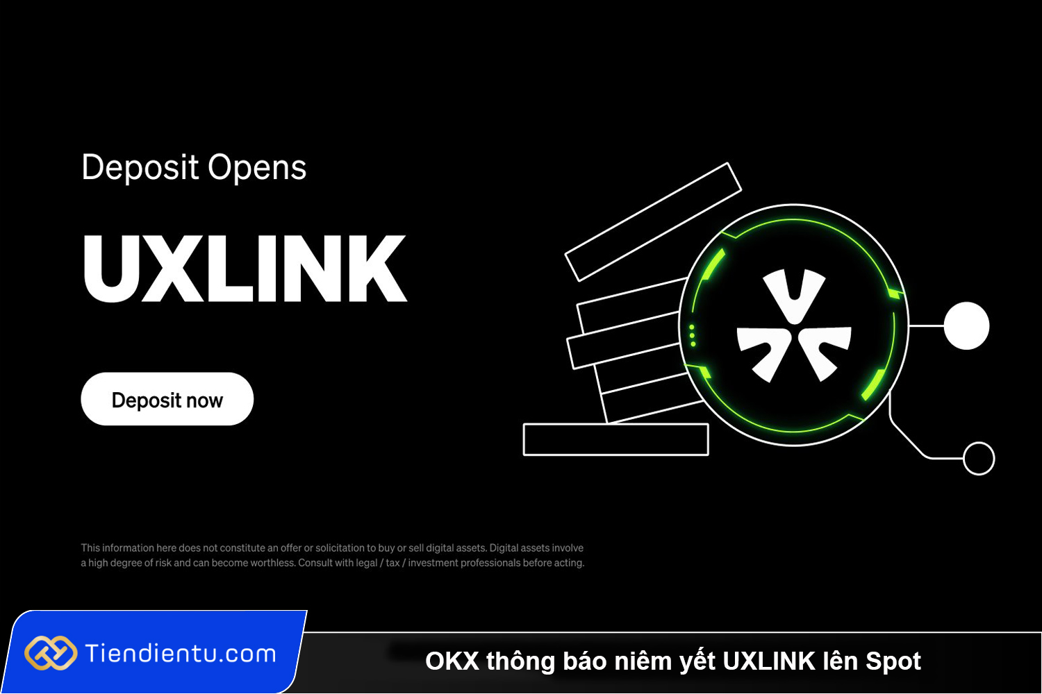 OKX thong bao niem yet UXLINK len Spot