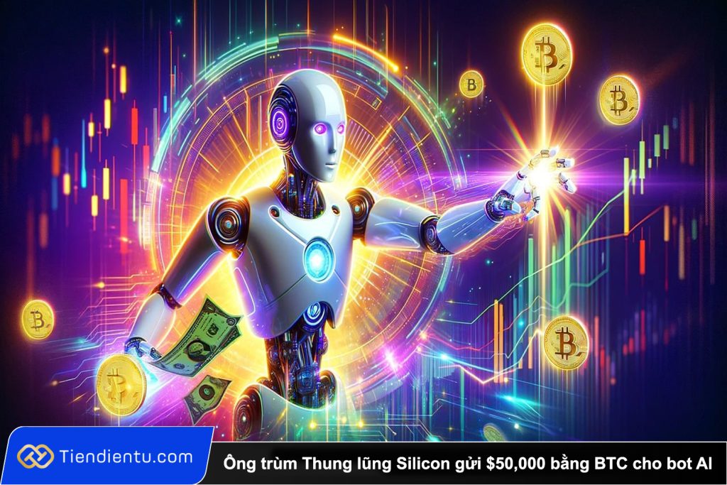 Ông trùm Thung lũng Silicon gửi $50000 bằng BTC cho bot AI