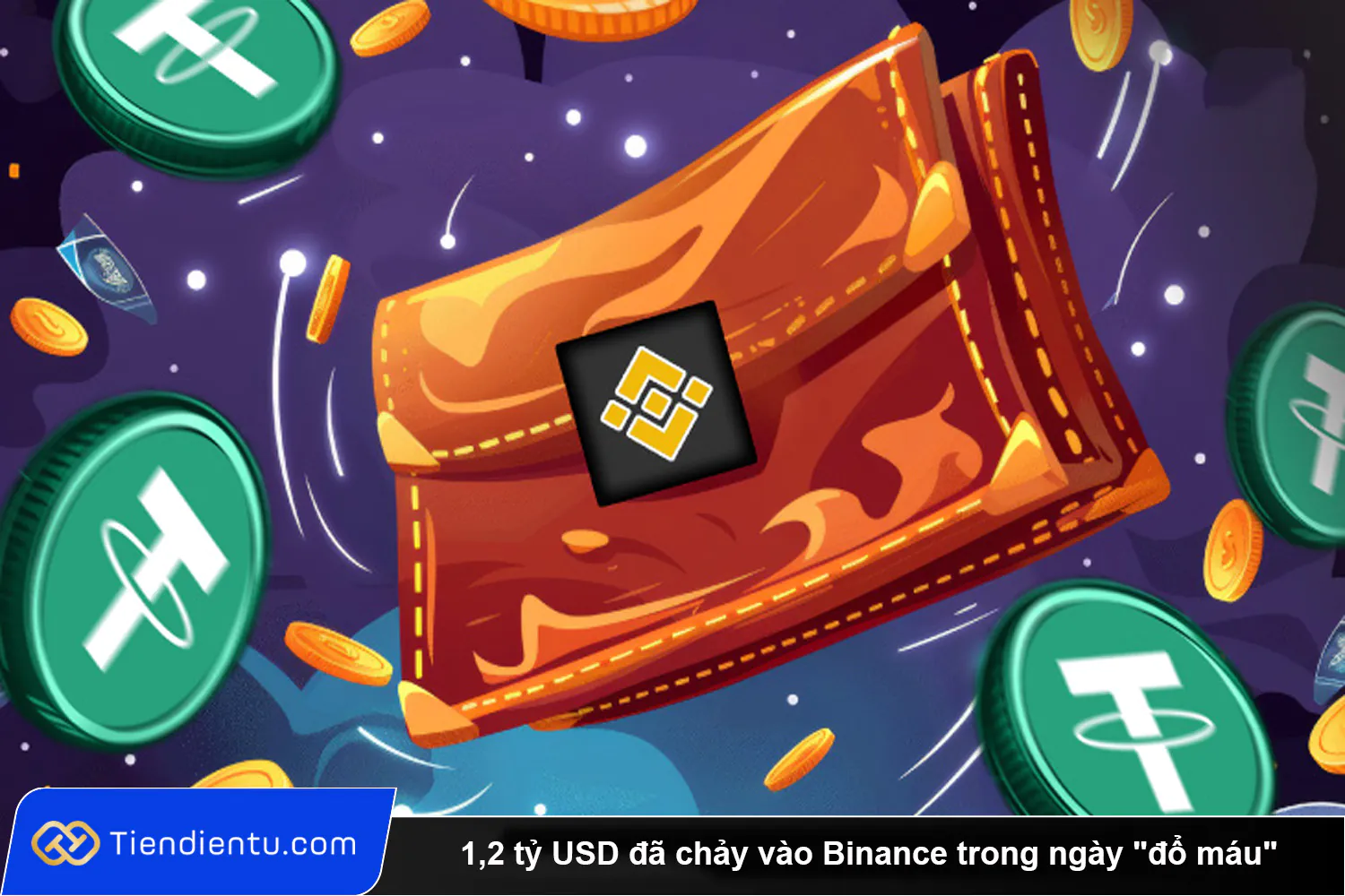 12 ty USD da chay vao Binance trong ngay do mau vua qua