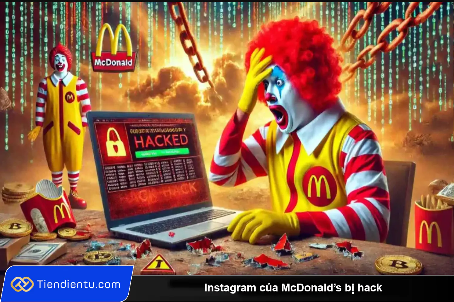 Instagram cua McDonalds bi hack lap tuc shill ban memecoin