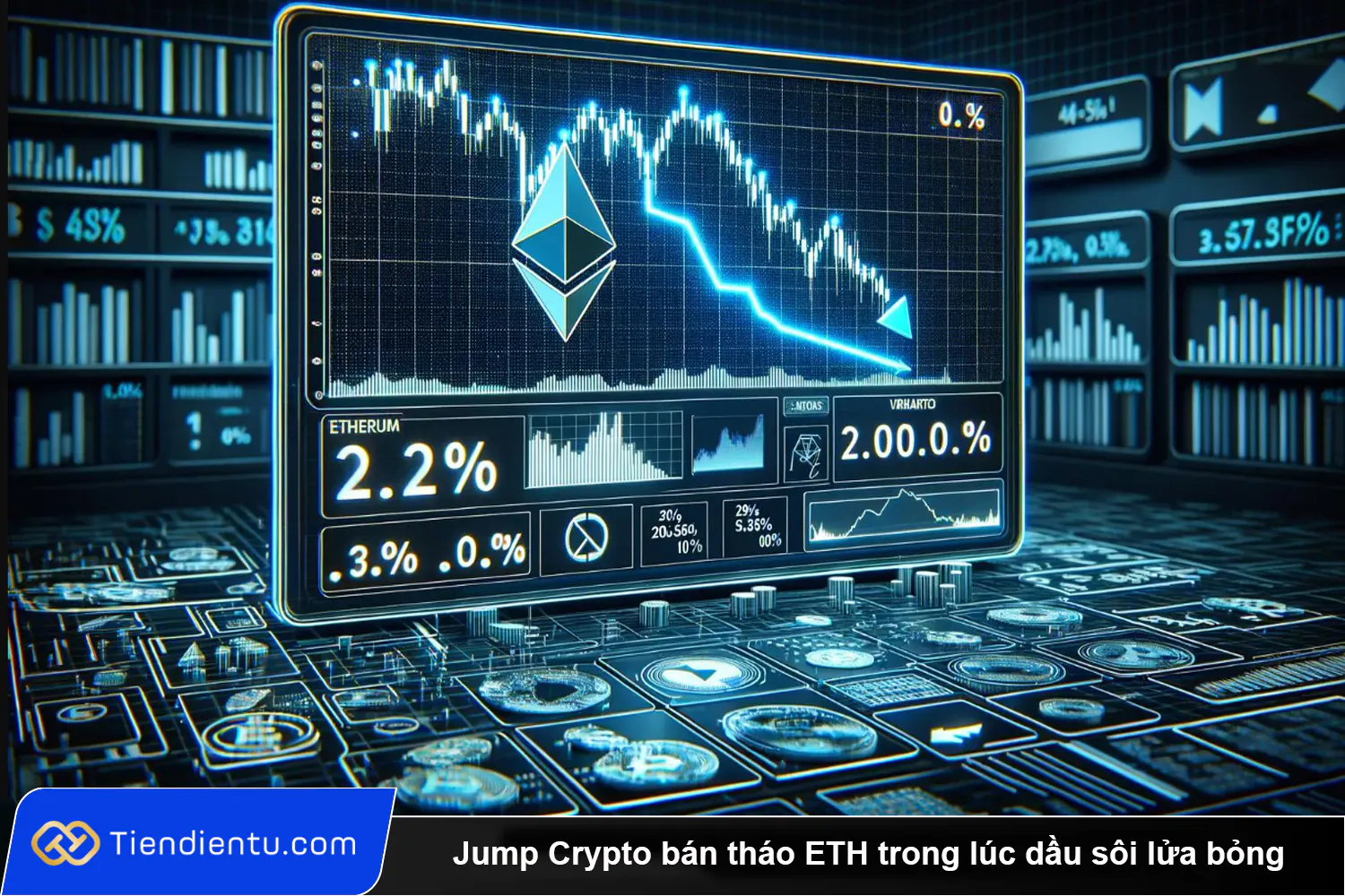 Jump Crypto ban thao ETH trong luc dau soi lua bong