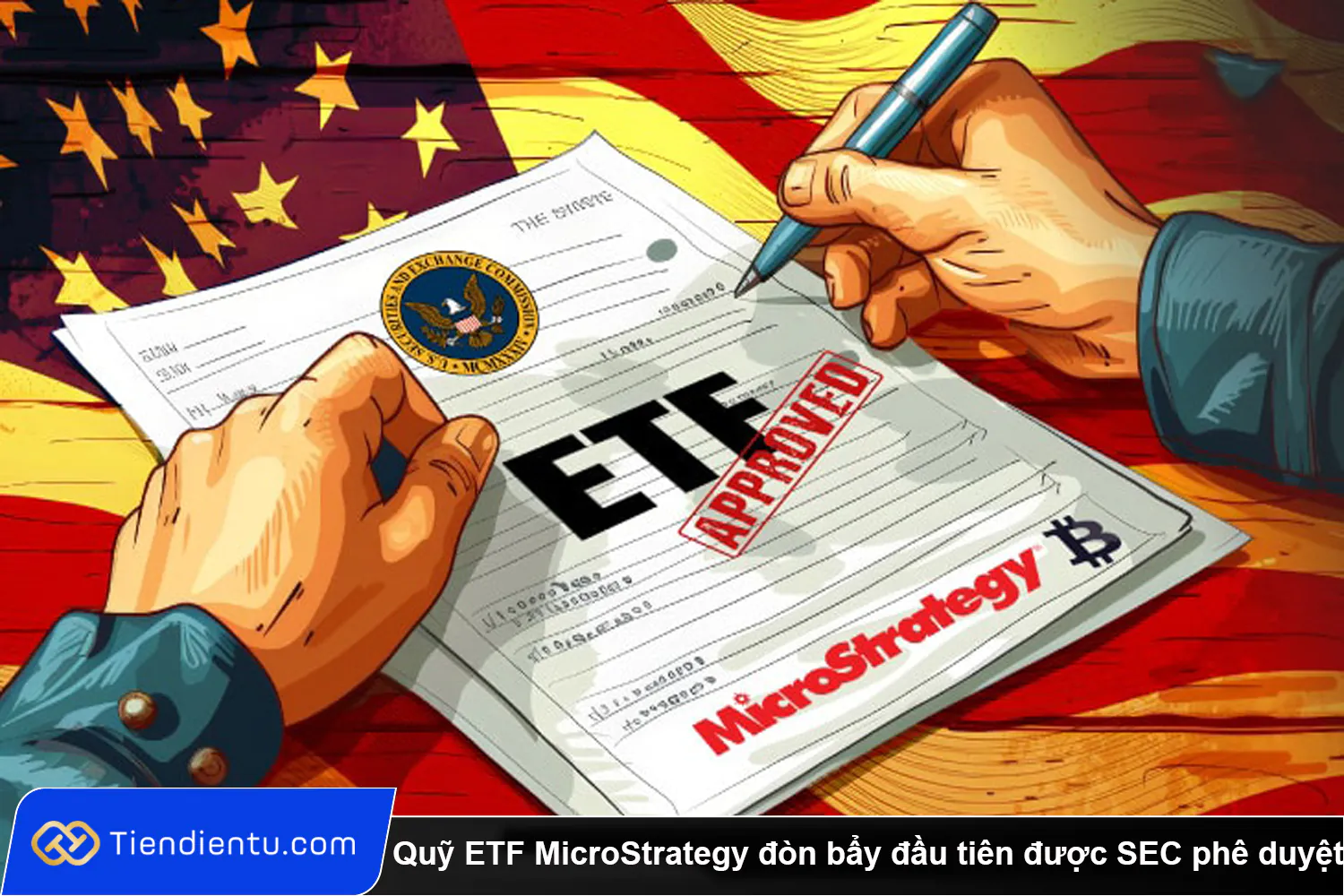 Quy ETF MicroStrategy don bay dau tien duoc SEC phe duyet