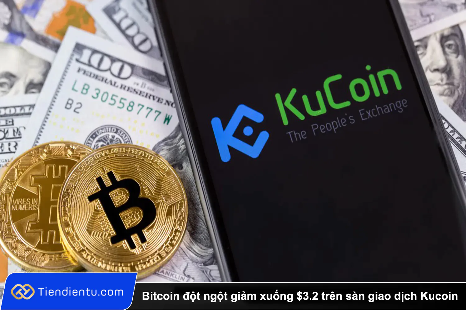 Bitcoin đột ngột giảm xuống $3.2 trên sàn giao dịch Kucoin