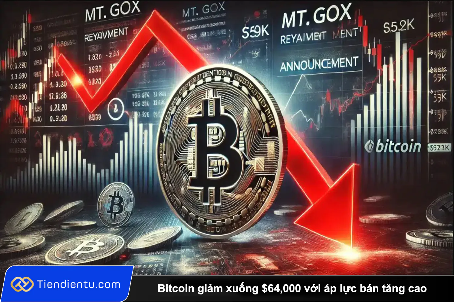 Tiendientu bitcoin giam xuong 64k