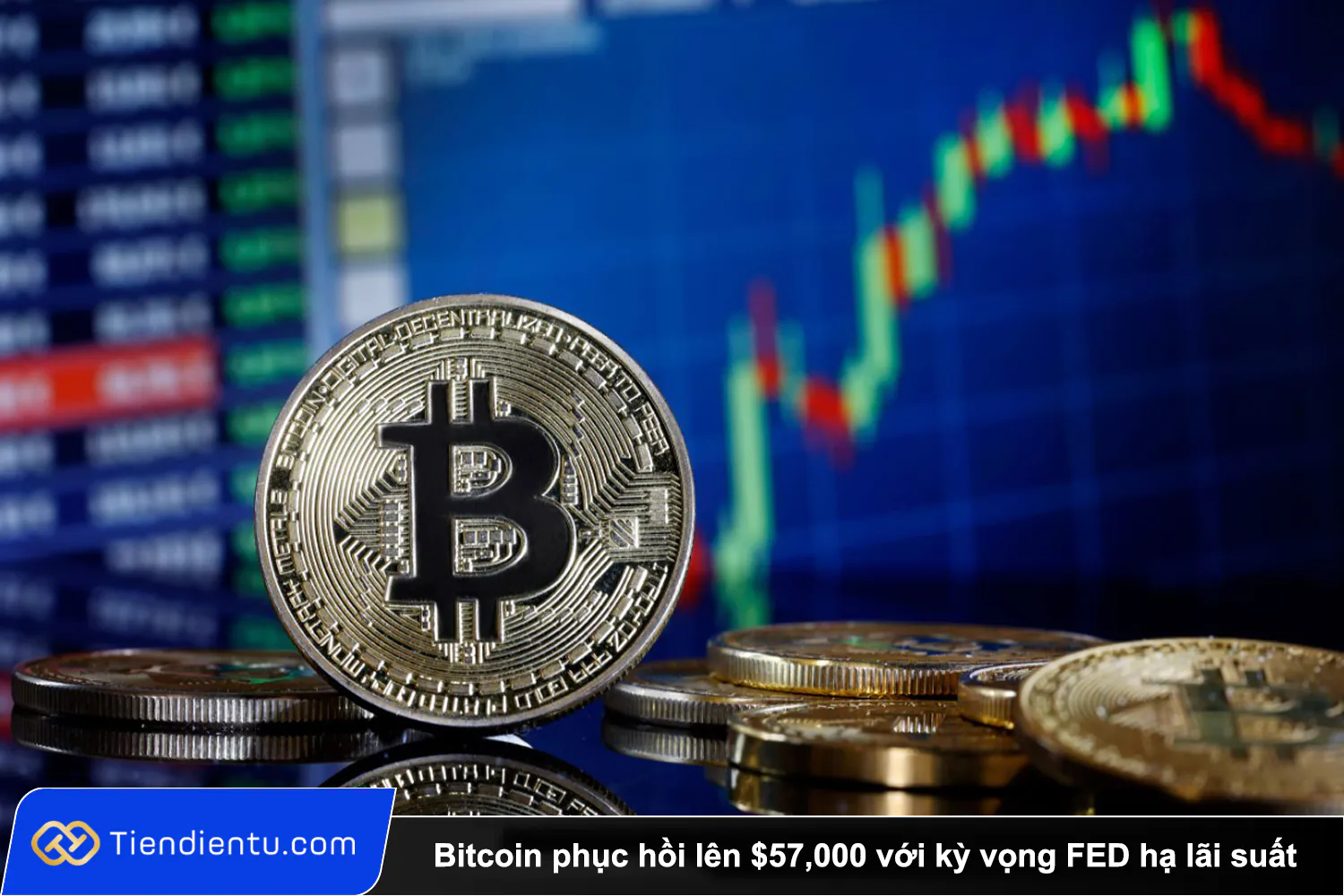 Tiendientu bitcoin phuc hoi 57k fed ha lai suat