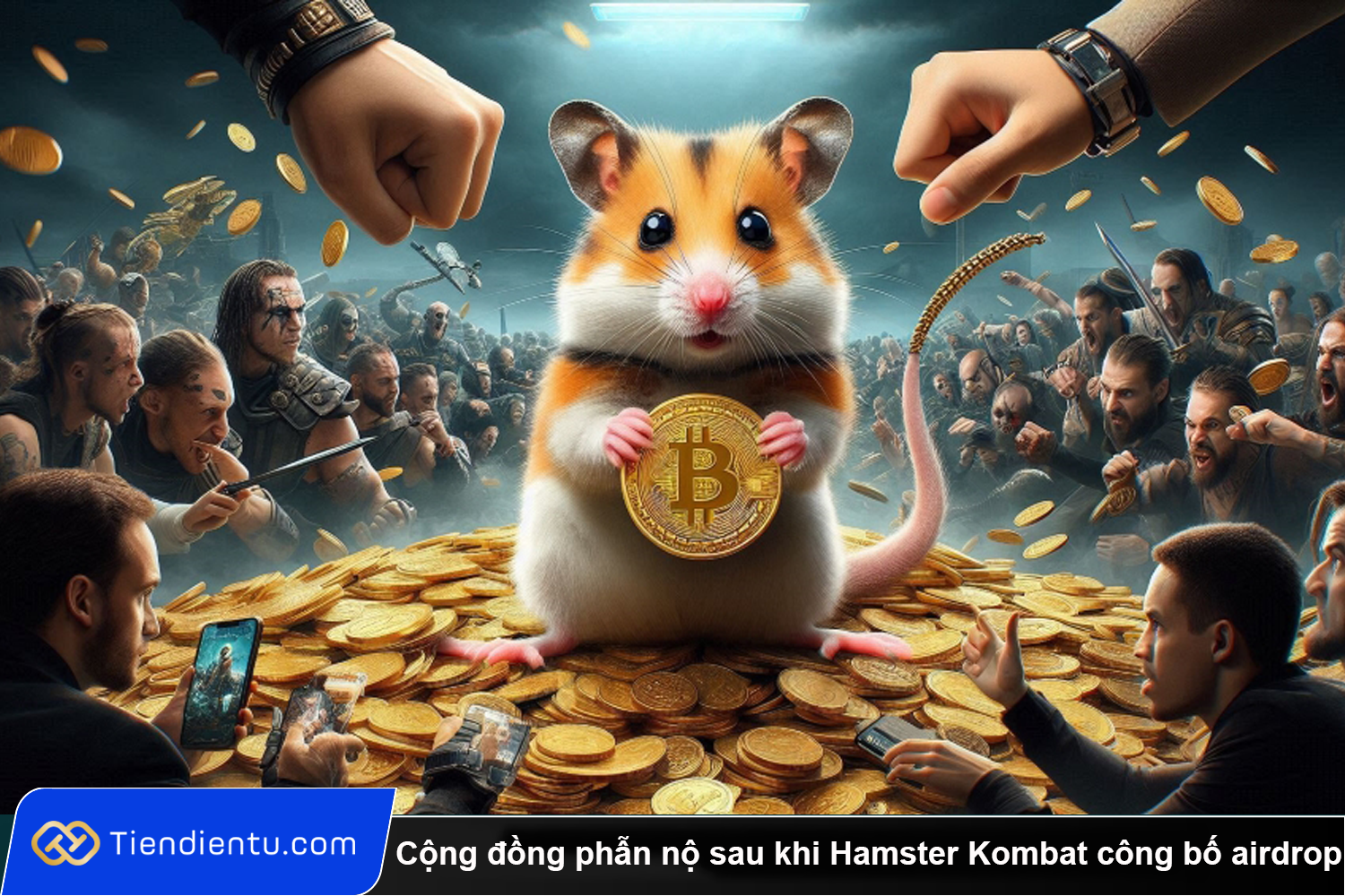 Cong dong phan no sau khi Hamster Kombat cong bo airdrop