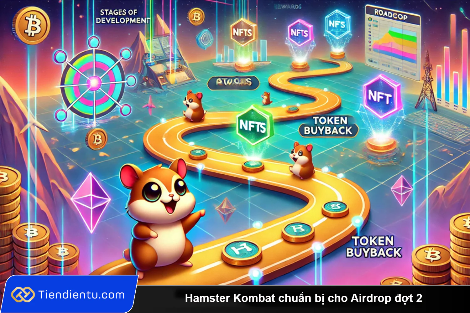 Hamster Kombat chuan bi cho Airdrop dot 2 va ke hoach mua lai token