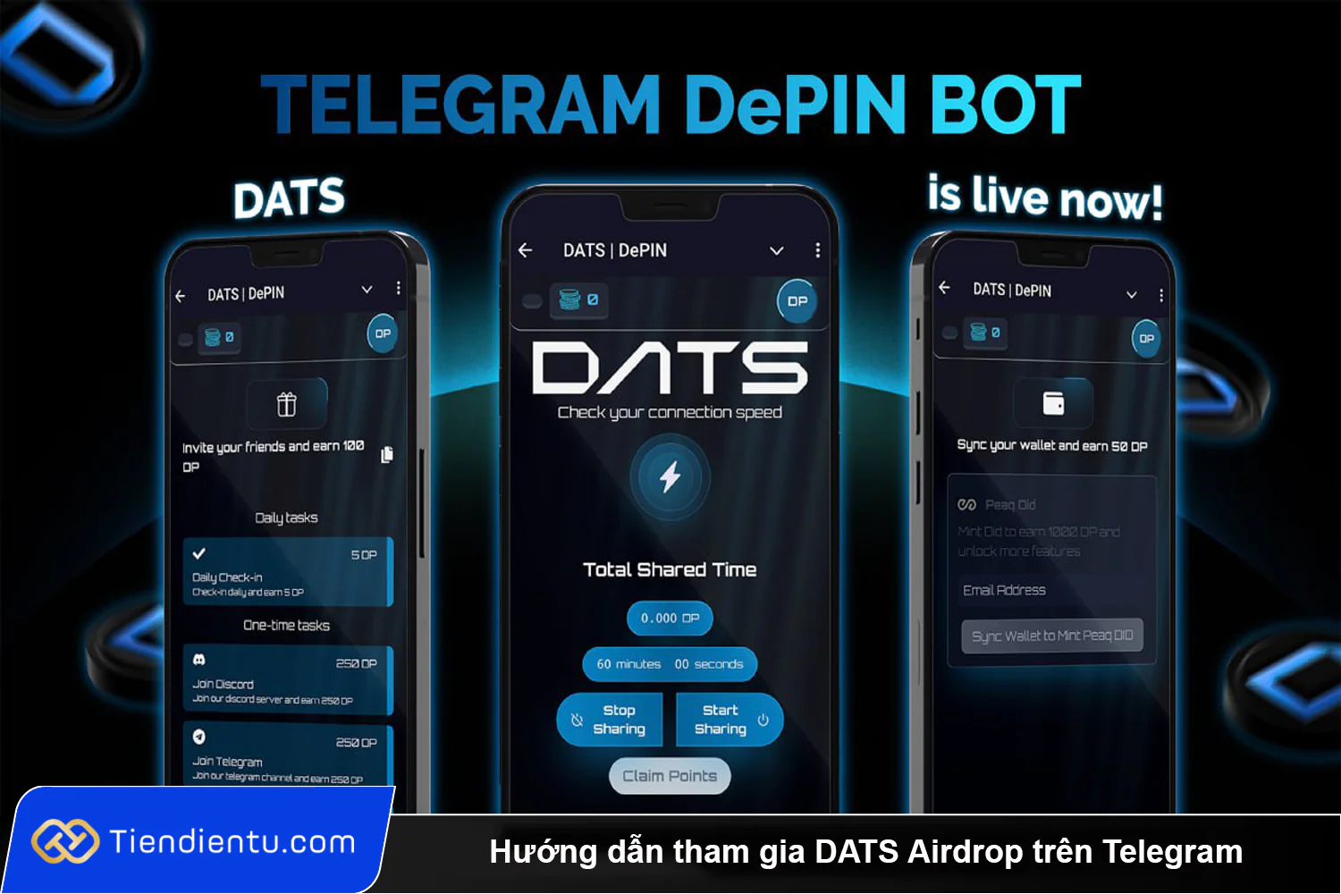 Huong dan tham gia DATS Airdrop tren Telegram