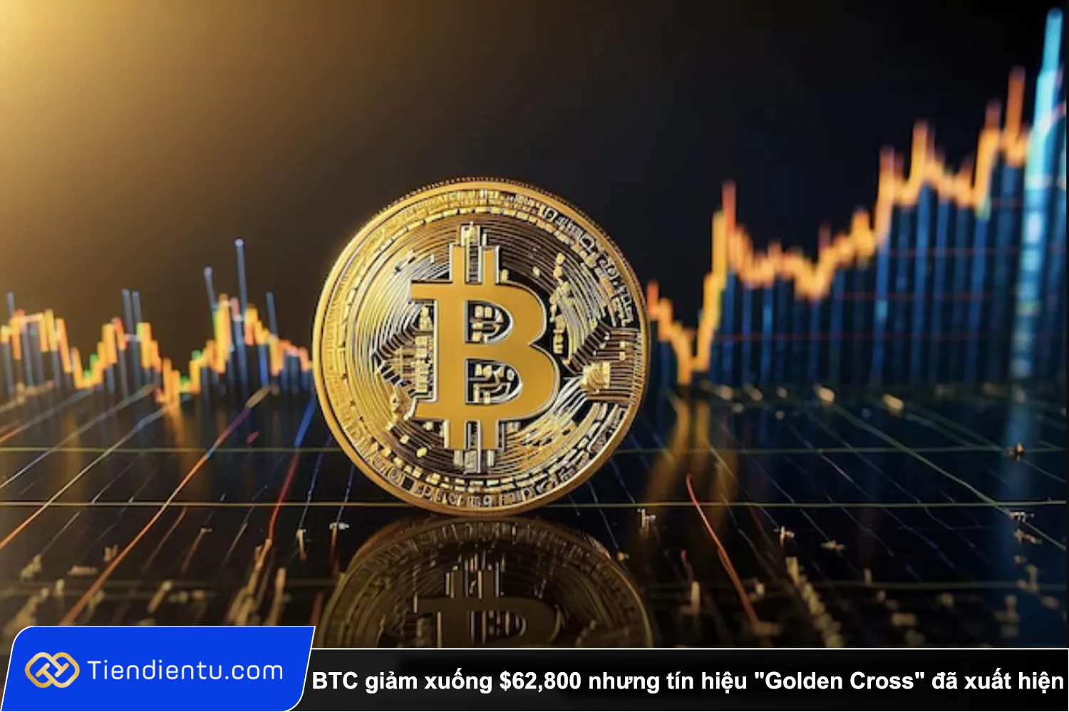 Tiendientu Bitcoin giam xuong 62800 nhung tin hieu Golden Cross da xuat hien