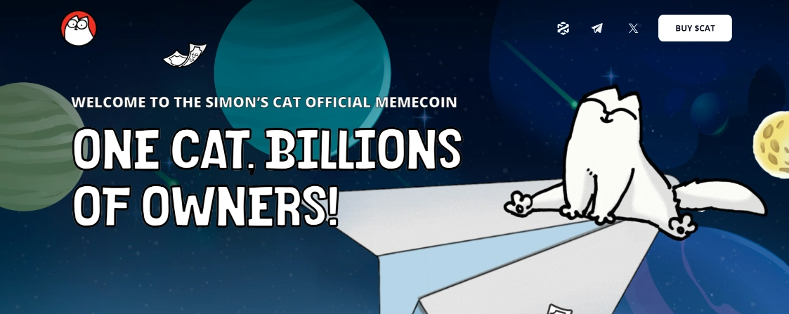 Memecoin Simon's Cat là gì?