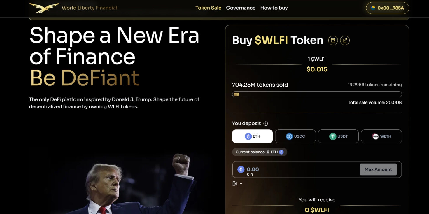 World Liberty Financial mới chỉ bán được khoảng 700 triệu token WLFI