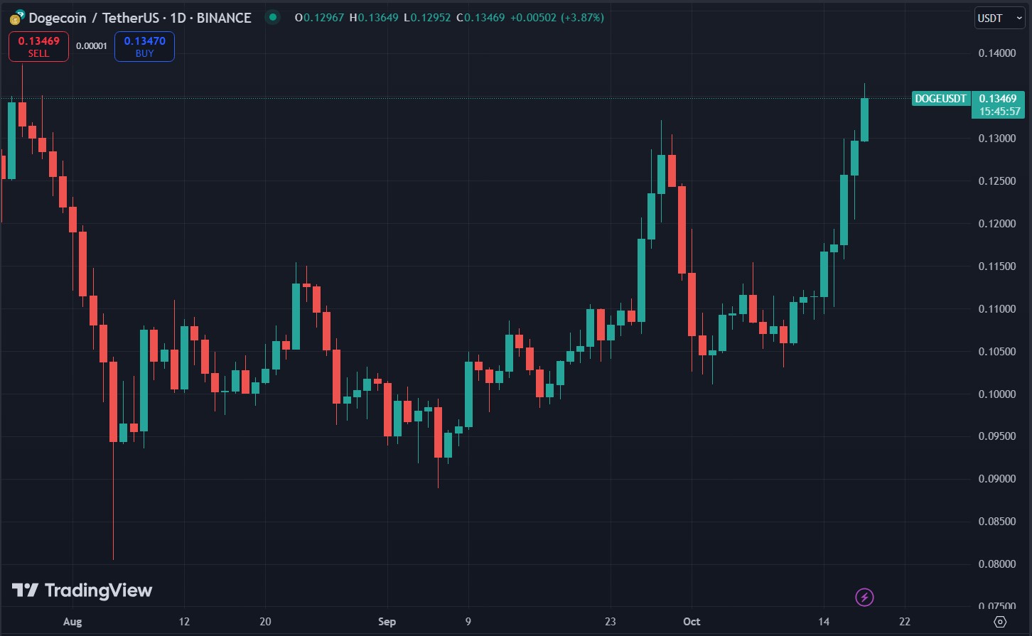 DOGE Price Chart