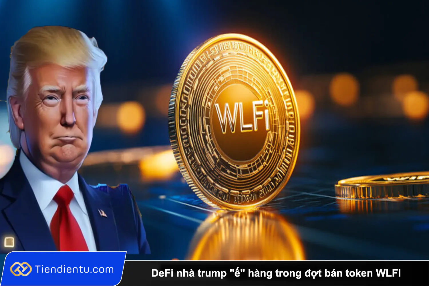 DeFi nha trump e hang trong dot ban token WLFI