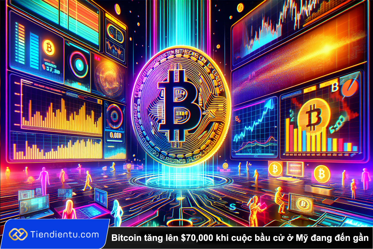 Tiendientu Bitcoin tang len 70000 khi cuoc bau cu o My dang den gan