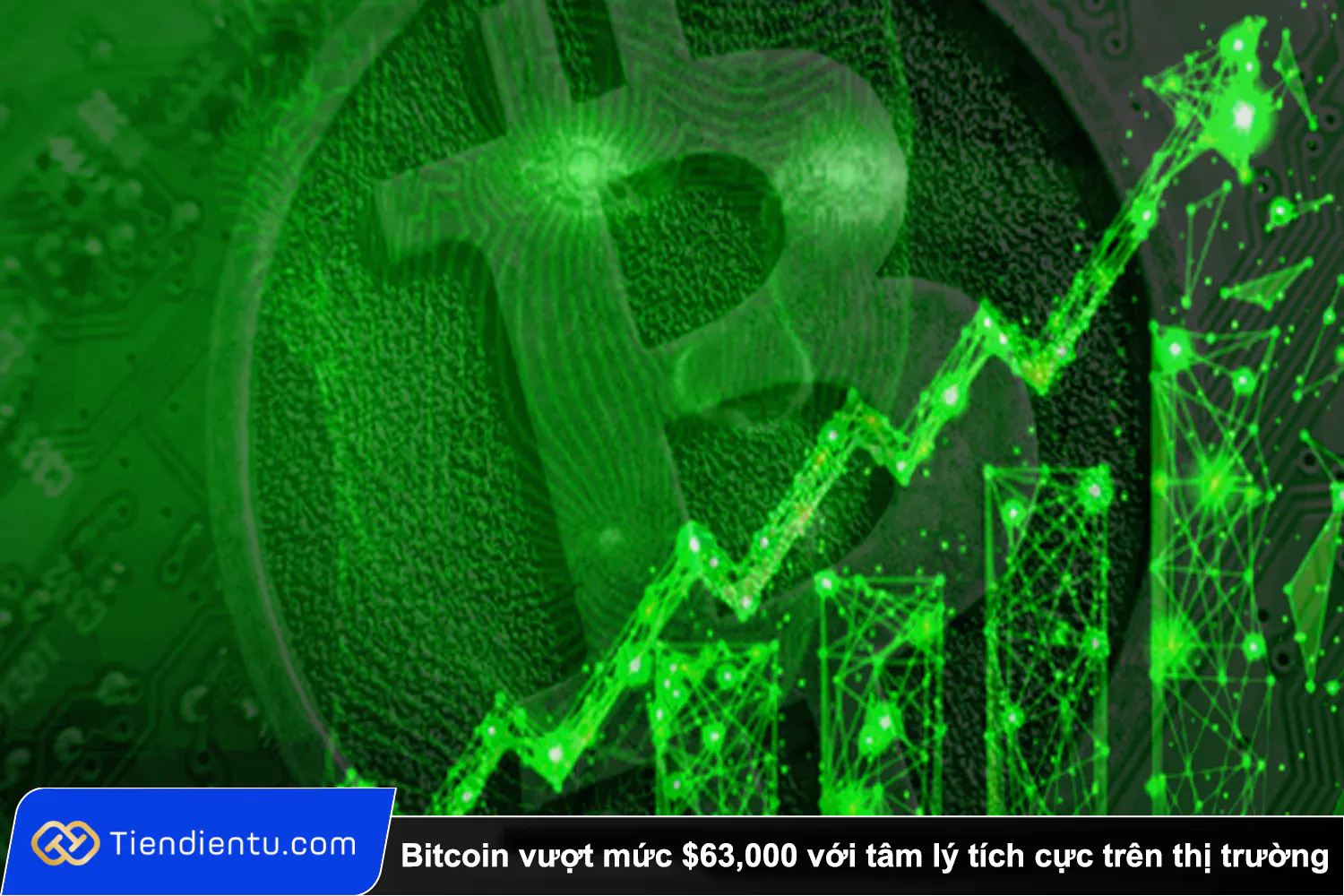 Tiendientu Bitcoin vuot muc 63000 voi tam ly tich cuc tren thi truong