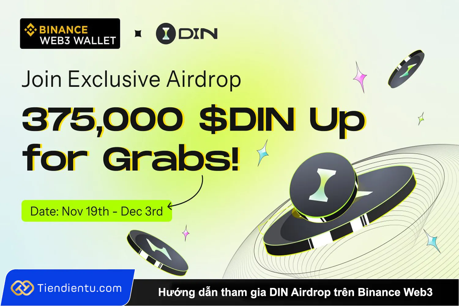 1Huong dan tham gia DIN Airdrop tren Binance Web3