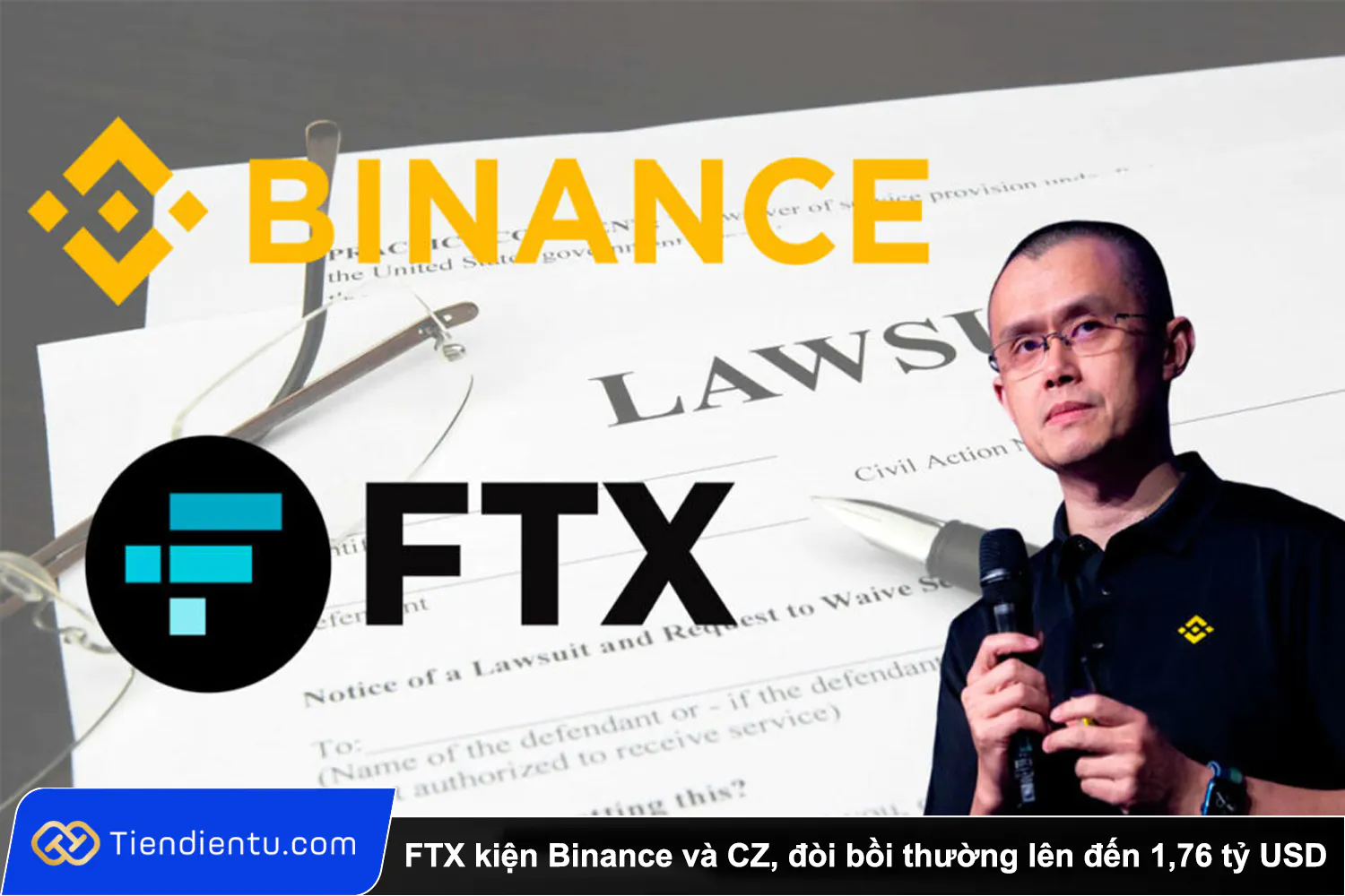 FTX kien Binance va CZ doi boi thuong len den 176 ty USD