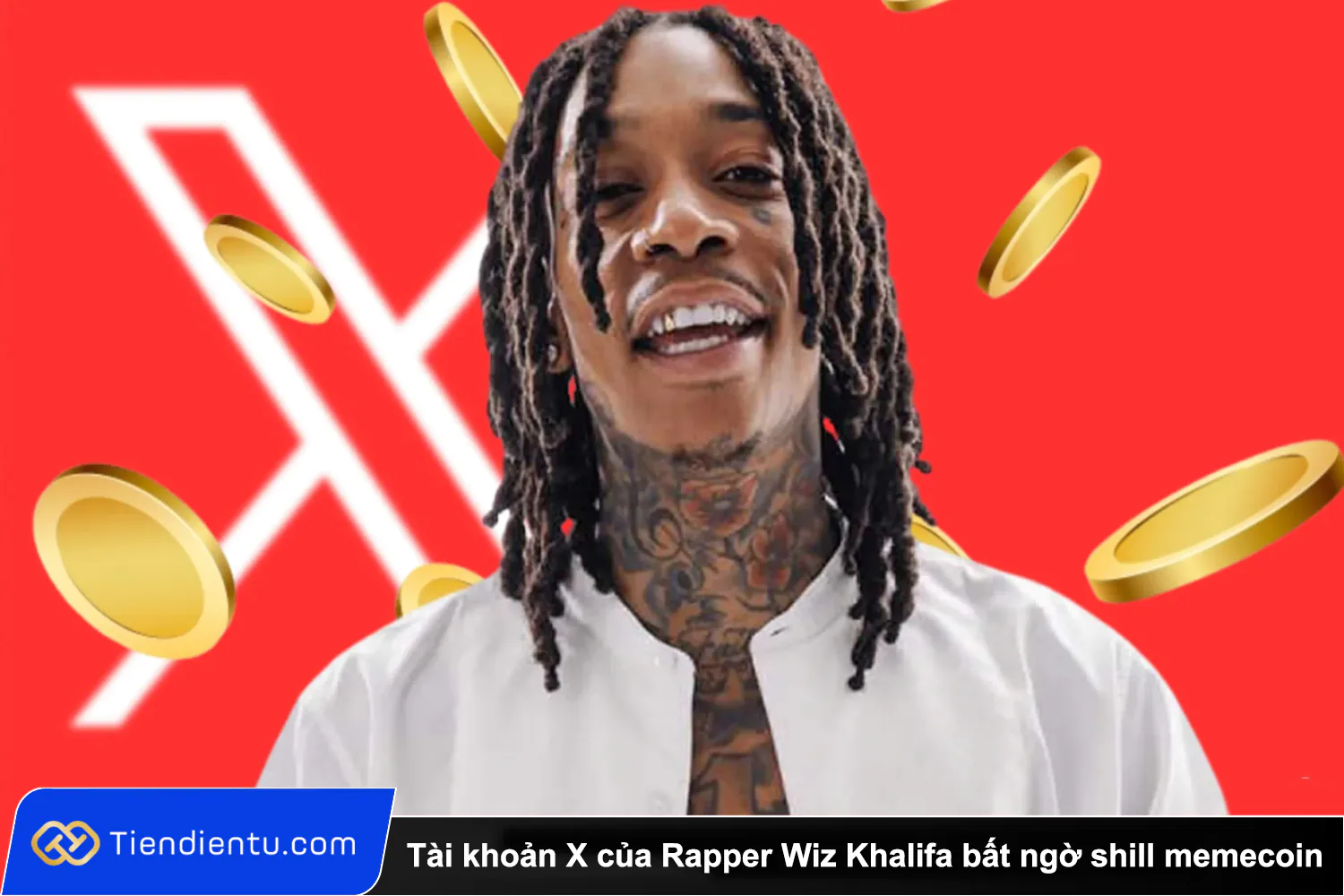 Tai khoan X cua Rapper Wiz Khalifa bat ngo shill memecoin