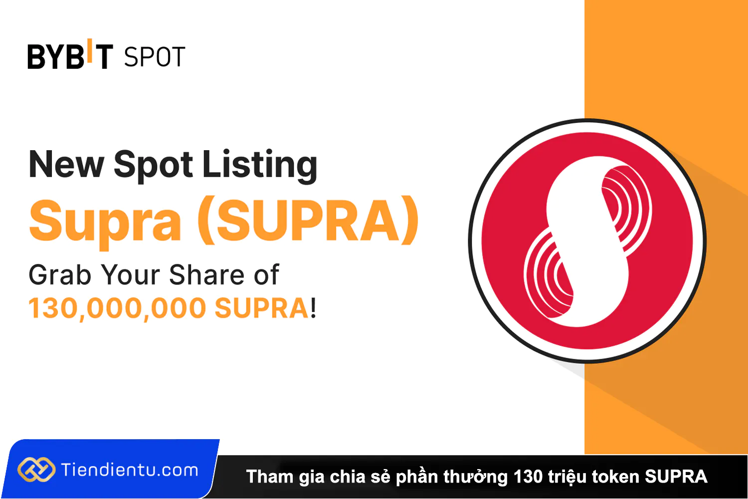 Tham gia chia se phan thuong 130 trieu token SUPRA tren Bybit