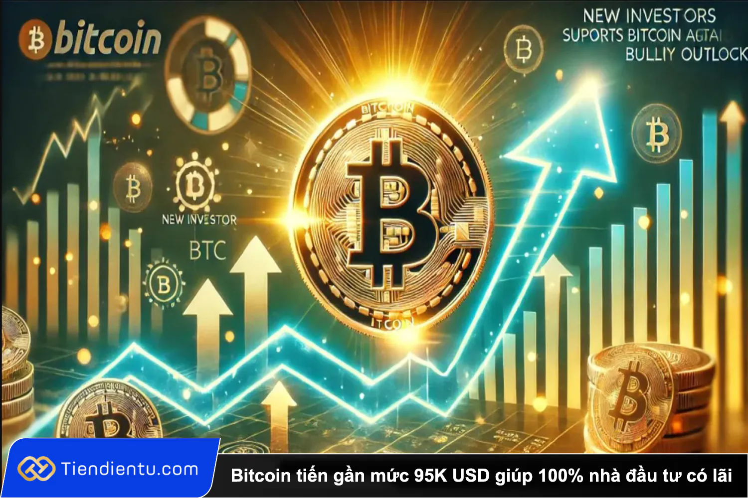 Tiendientu Bitcoin tien gan muc 95K USD giup 100 nha dau tu co lai