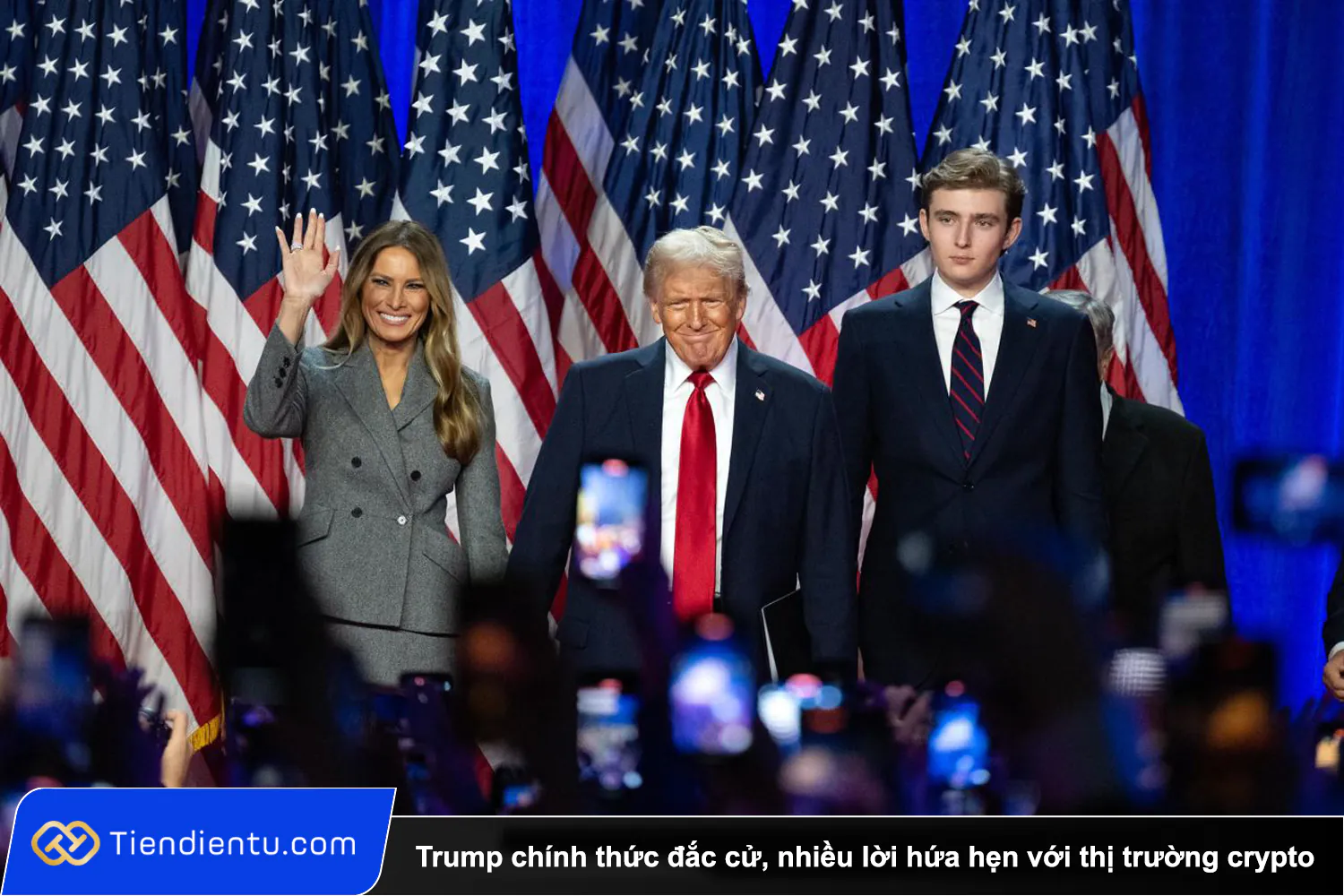 Tiendientu Donald Trump chinh thuc dac cu nhieu loi hua hen voi thi truong crypto