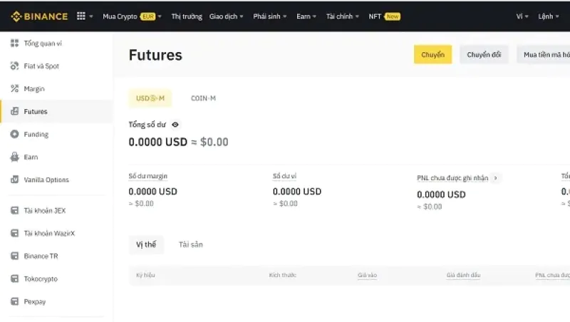 cách đặt lệnh binance future