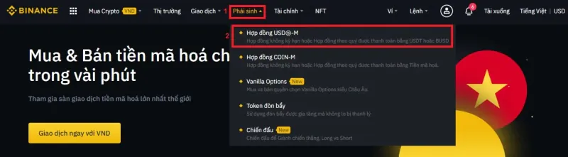 mở tài khoản binance future