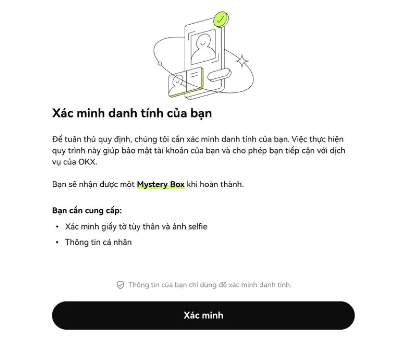 xác minh kyc sàn okx