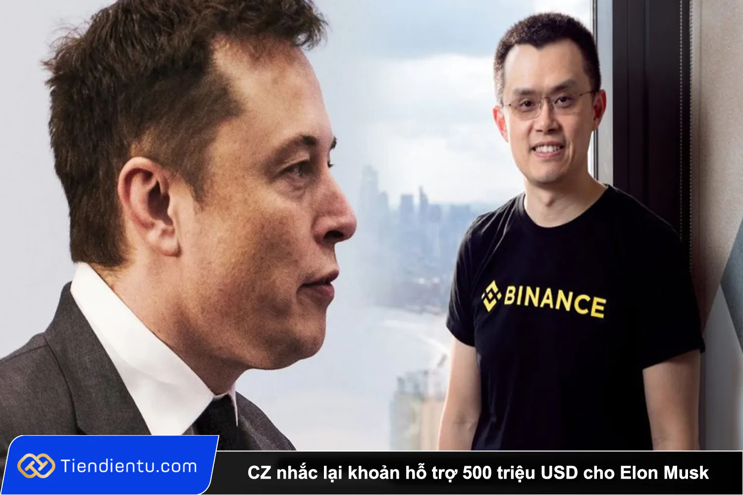 CZ nhac lai khoan ho tro 500 trieu USD cho Elon Musk