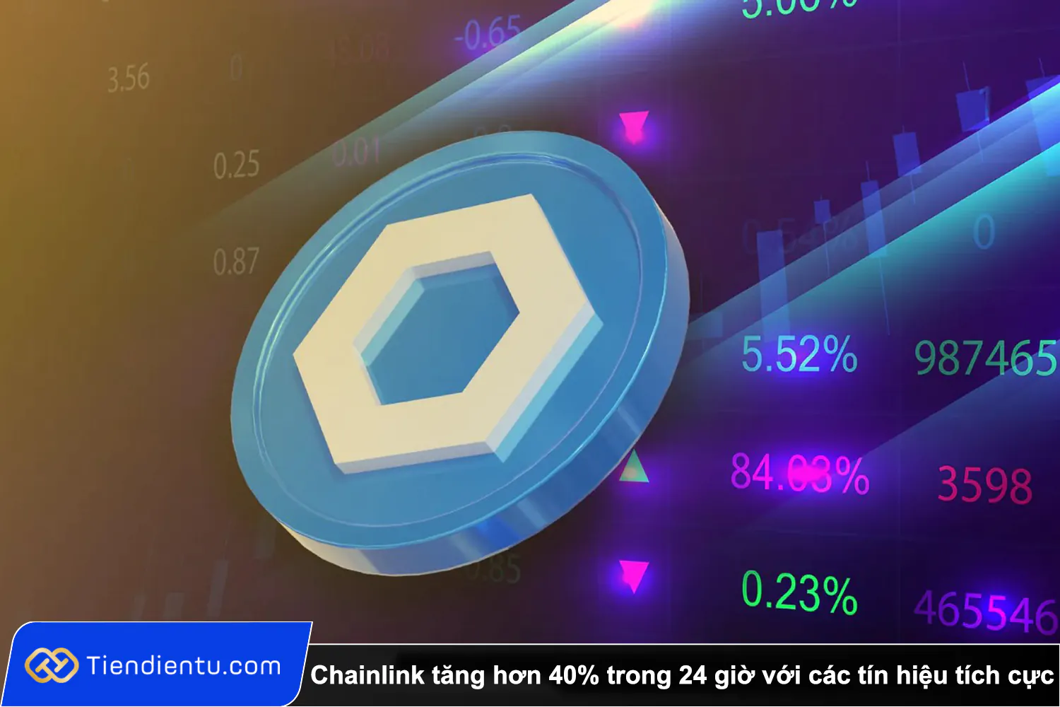 Chainlink tang hon 40 trong 24 gio voi cac tin hieu tich cuc