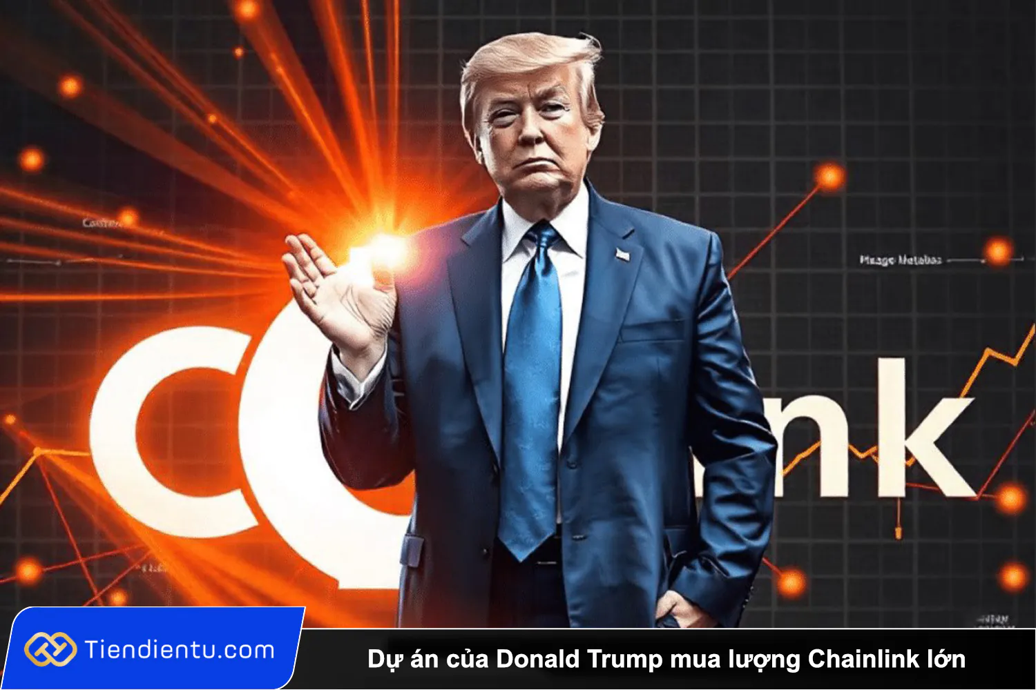 Du an cua Donald Trump mua luong Chainlink lon gia tang 20