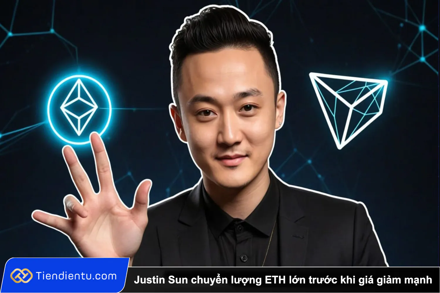 Justin Sun chuyen luong ETH lon truoc khi gia giam manh