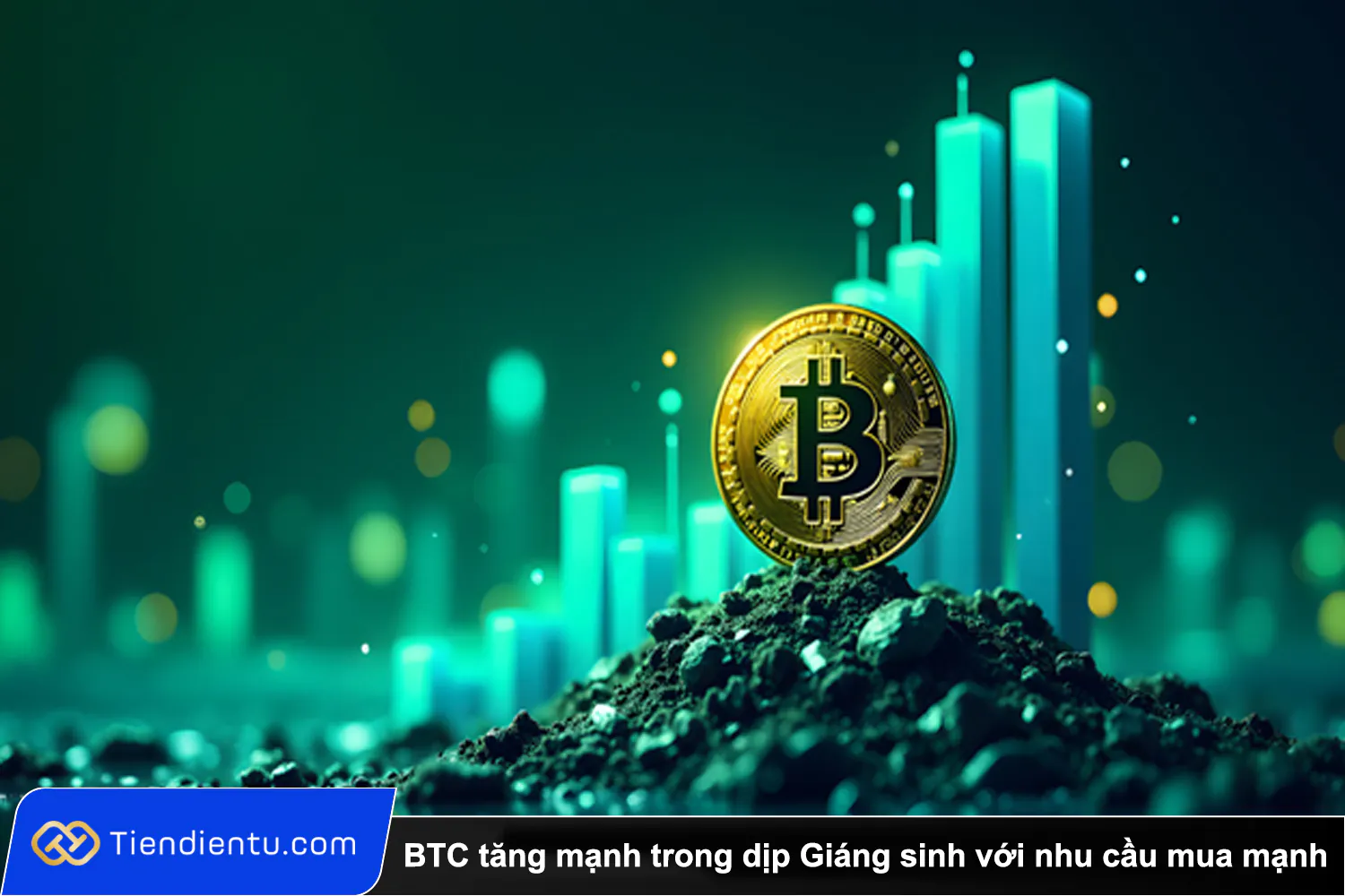 Tiendientu Bitcoin tang manh trong dip Giang sinh voi nhu cau mua manh