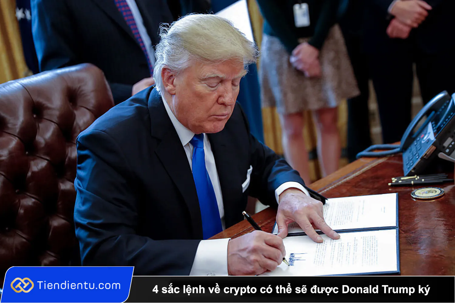 4 sac lenh ve crypto co the se duoc Donald Trump ky ngay ngay dau nham chuc