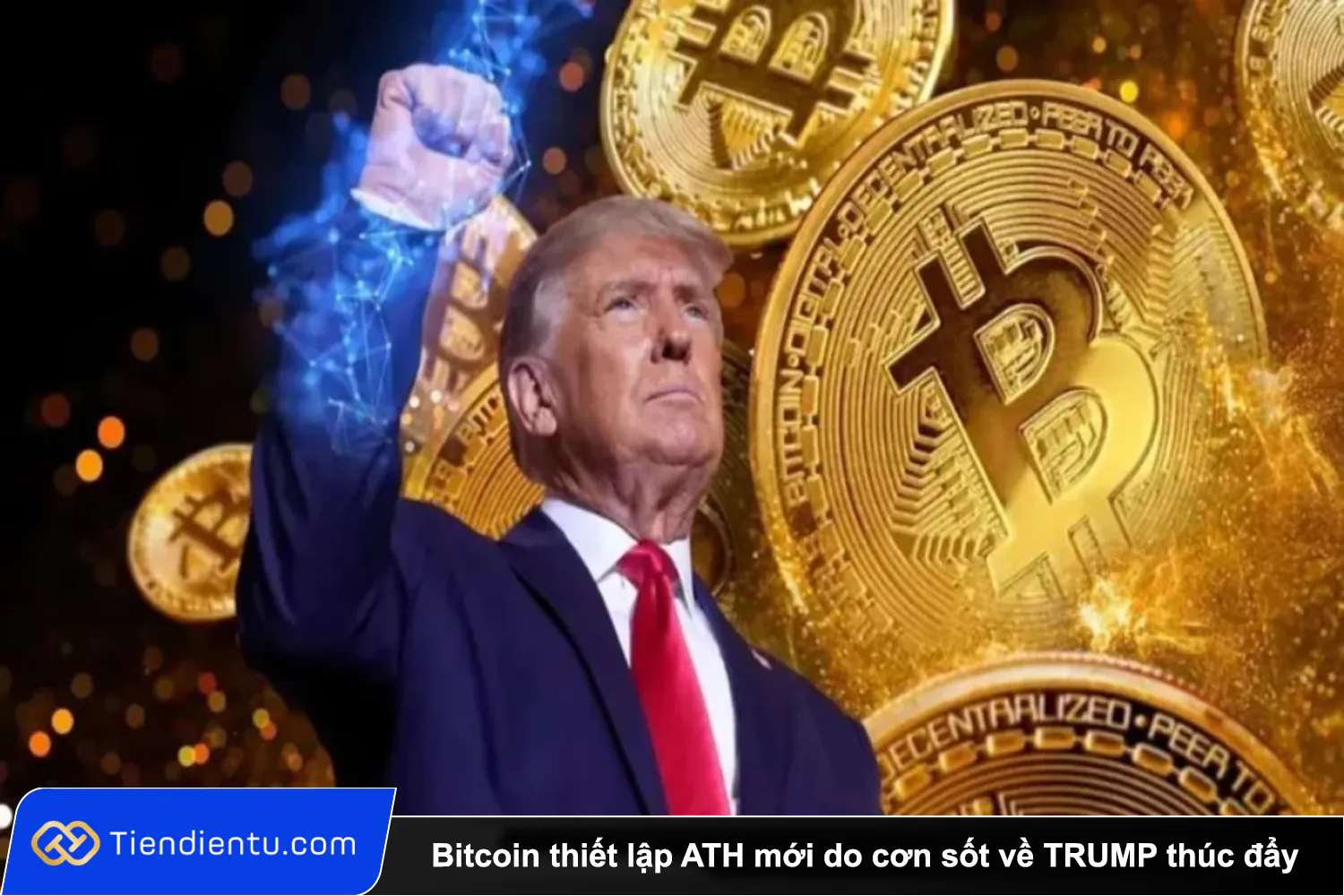 Tiendientu Bitcoin thiet lap ATH moi do con sot ve TRUMP thuc day