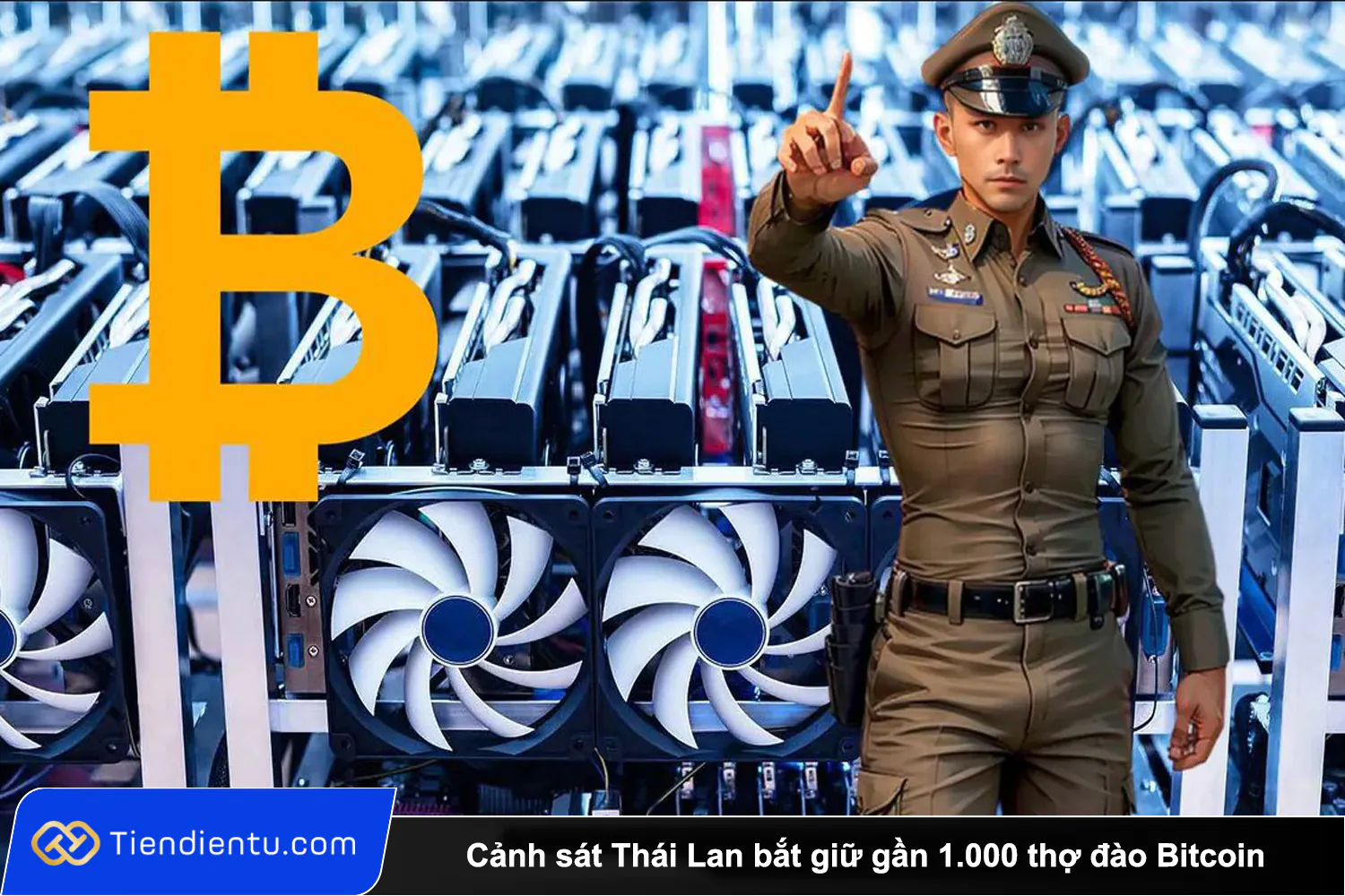 Tiendientu Canh sat Thai Lan bat giu gan 1.000 tho dao Bitcoin