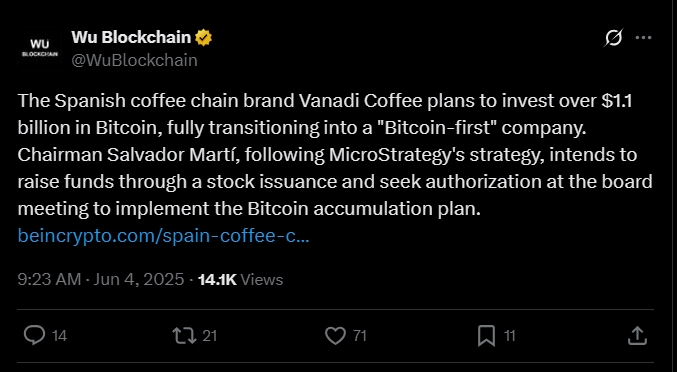 https://x.com/WuBlockchain/status/1930088030746095785