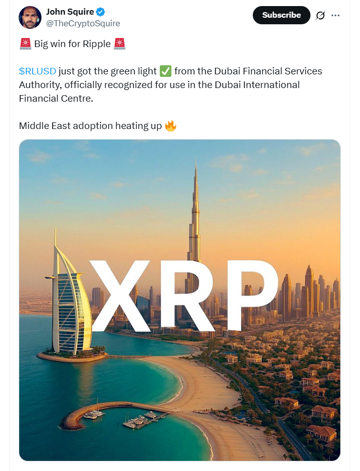 RLUSD được phê duyệt ở Dubai