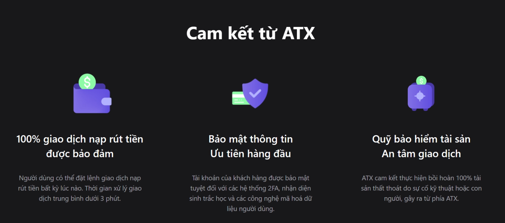 Cam kết từ ATX
