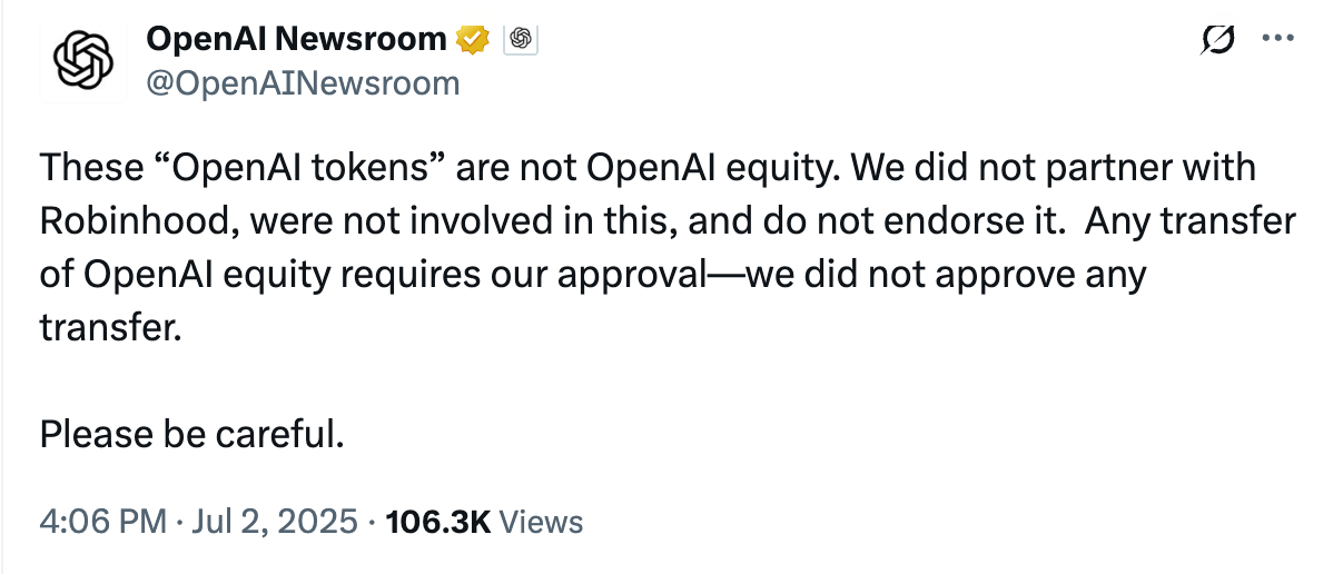 Thông báo của OpenAI