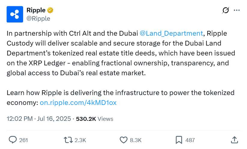 Thông báo của Ripple