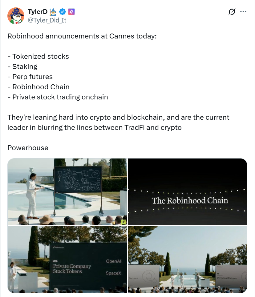 Thông báo của Robinhood tại Cannes