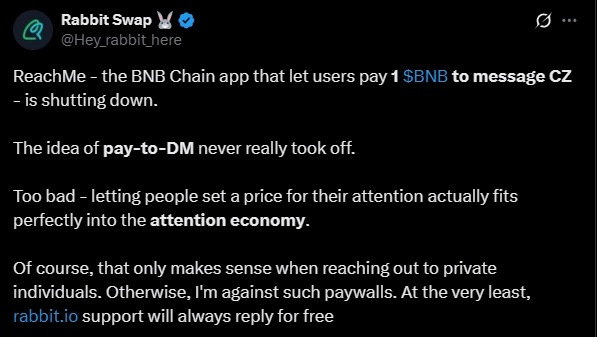ReachMe dừng hoạt động 