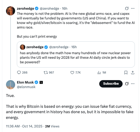 Elon Musk ủng hộ Bitcoin