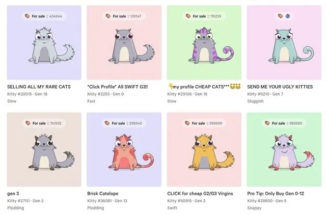 Giải stress ICO với trò chơi nuôi mèo kiếm tiền CryptoKitties