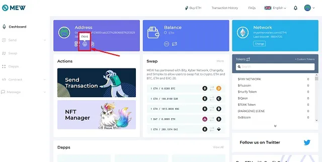 Hướng dẫn cách nhận tiền vào ví Myetherwallet cực kỳ đơn giản Hướng dẫn cách nhận tiền vào ví Myetherwallet cực kỳ đơn giản