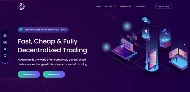 Sàn giao dịch NagaSwap, bạn hoàn toàn có thể swap trực tiếp BNB, ALPHA và BAND,...